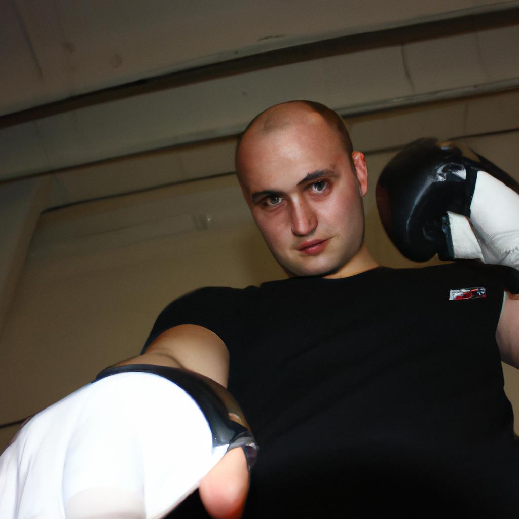 Person demonstrating boxing techniques