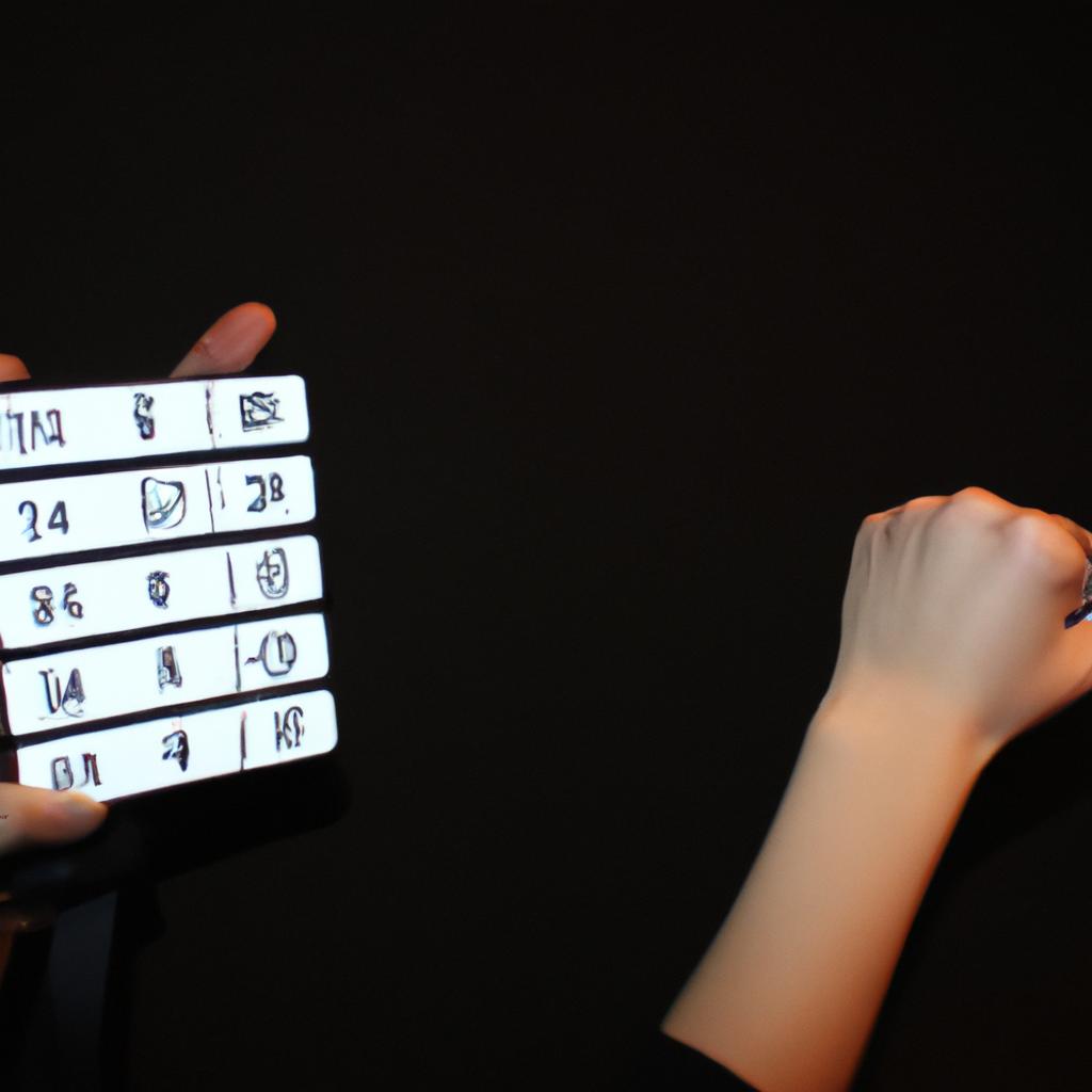 Person demonstrating boxing scoring system